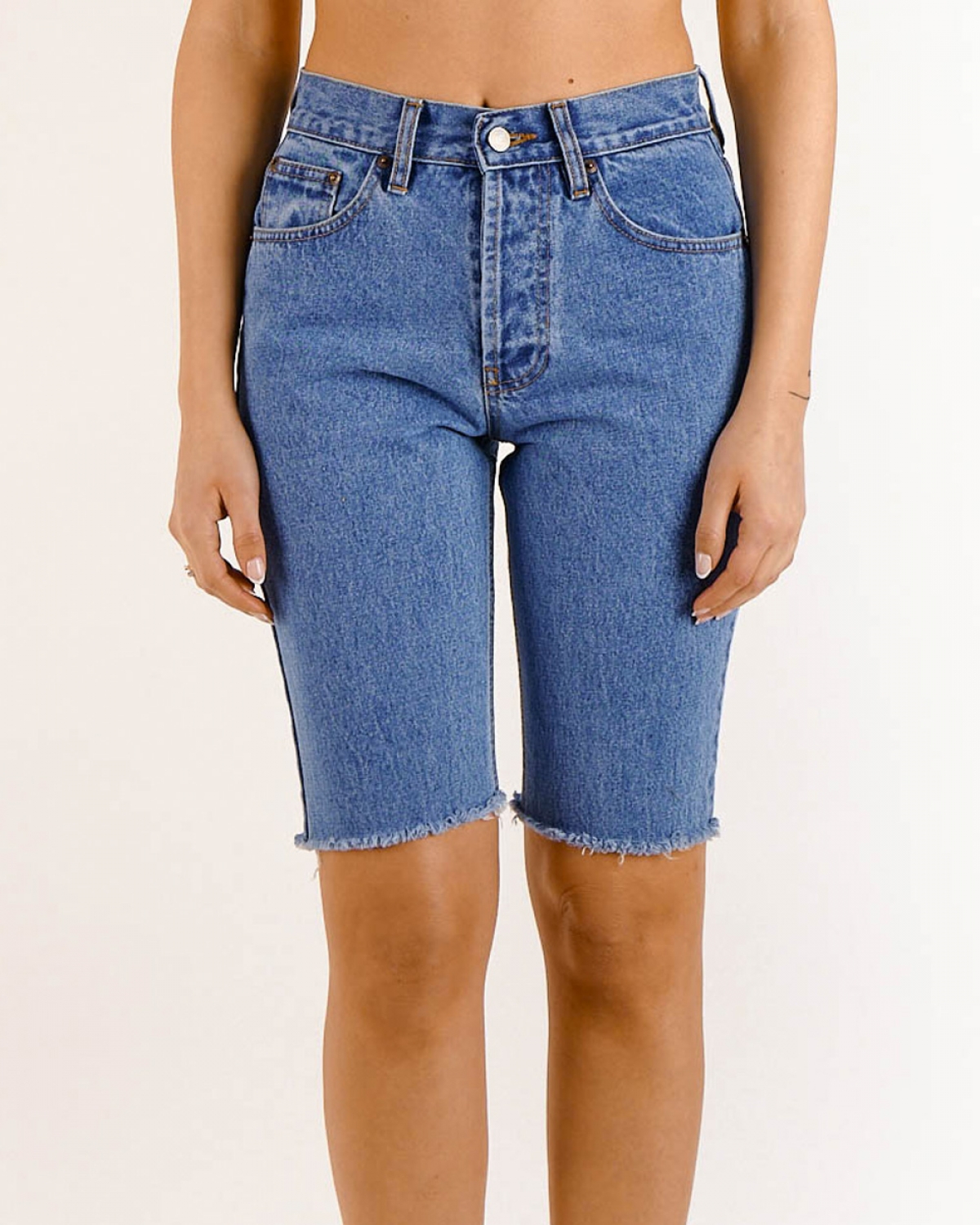 Alessia Medium Denim Bermuda