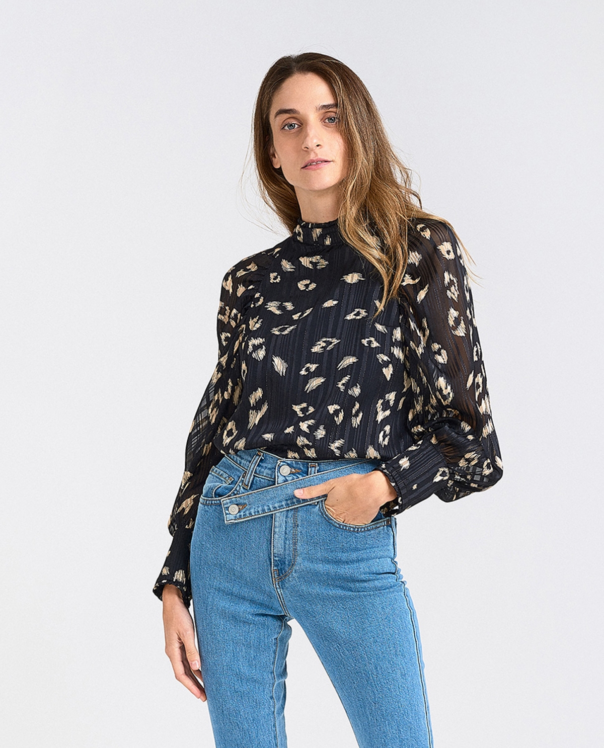 Leaves-Printed Top